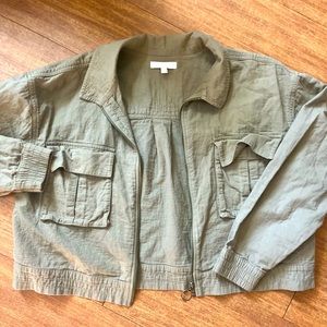 Green Cropped Jacket